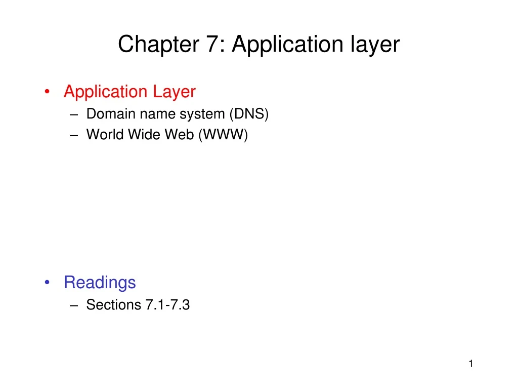 chapter 7 application layer