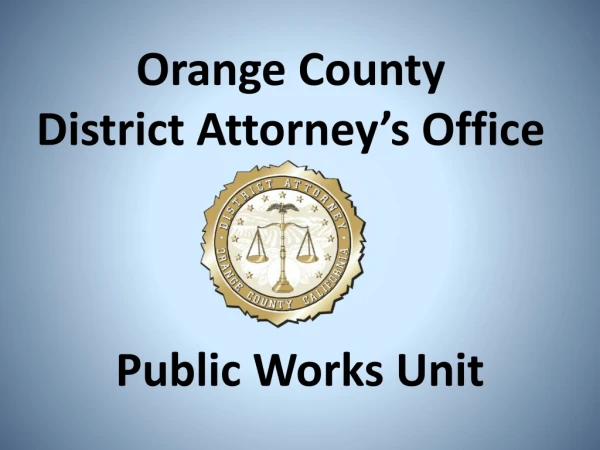 Orange County District Attorney’s Office