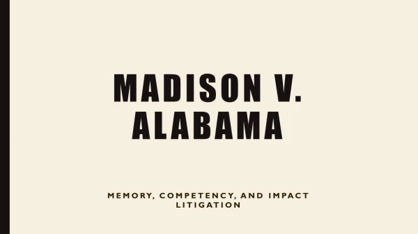 Madison v. Alabama