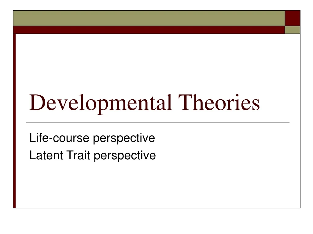 developmental theories