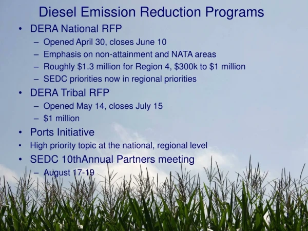 Diesel Emission Reduction Programs