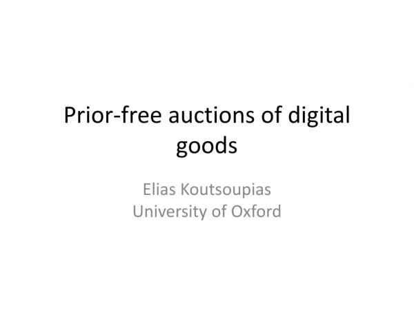 Prior-free auctions of digital goods