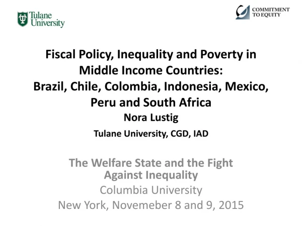 The Welfare State and the Fight Against Inequality Columbia University