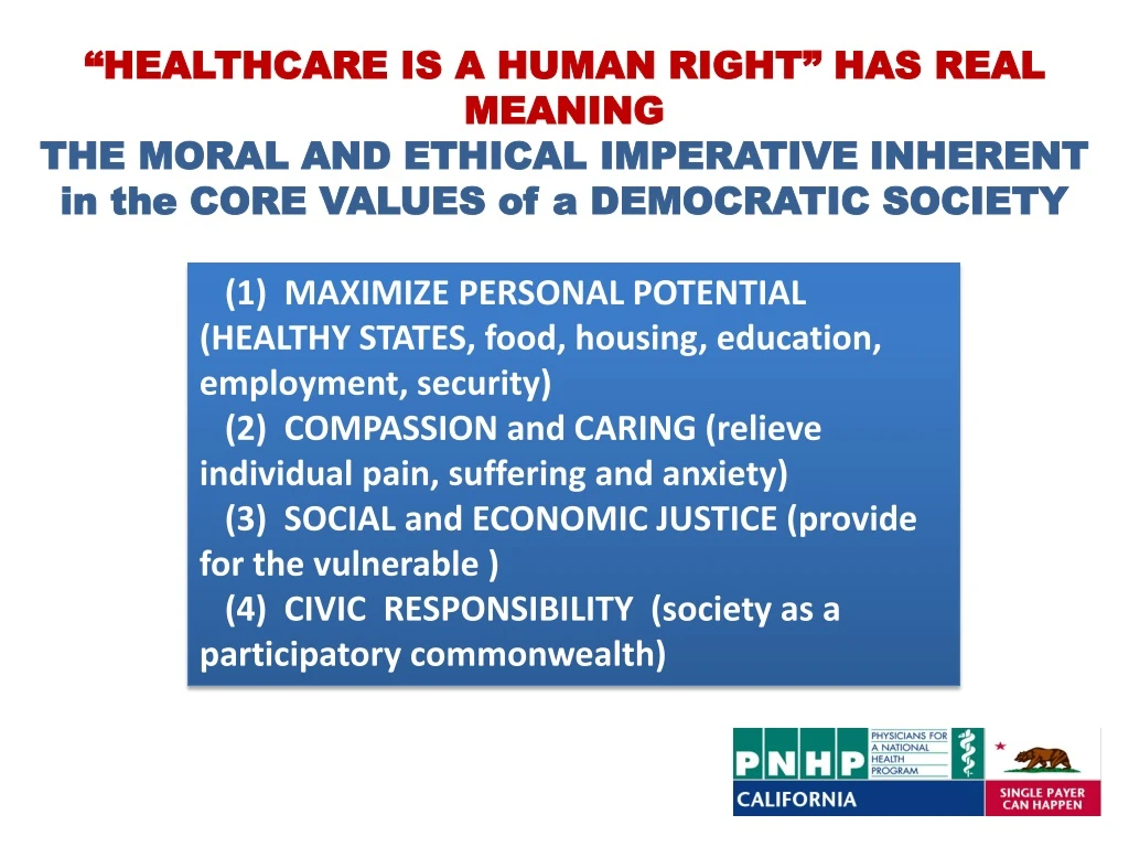 healthcare is a human right has real meaning