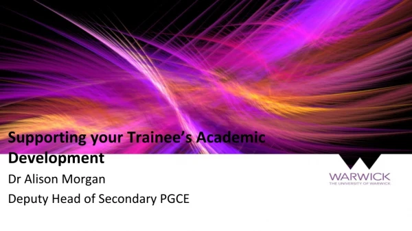 Supporting your Trainee’s Academic Development