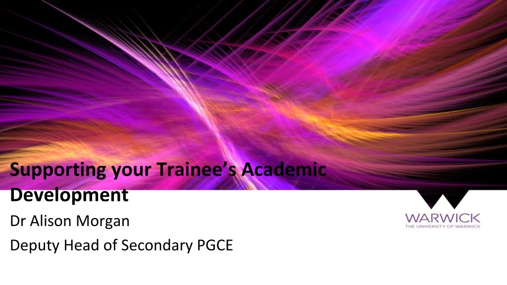 supporting your trainee s academic development