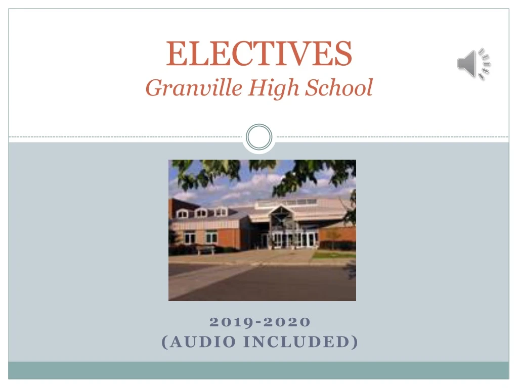 electives granville high school