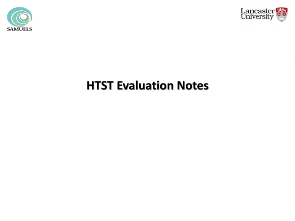 HTST Evaluation Notes