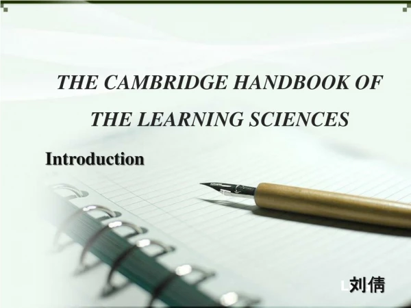 THE CAMBRIDGE HANDBOOK OF THE LEARNING SCIENCES