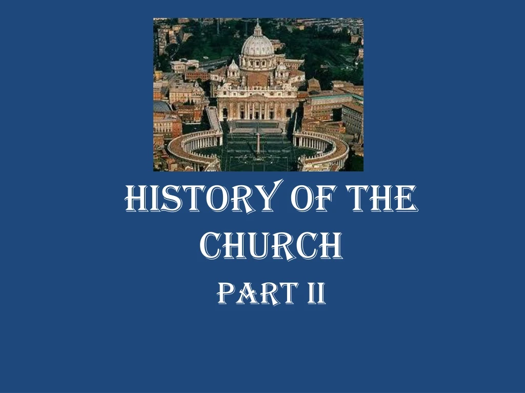 history of the church