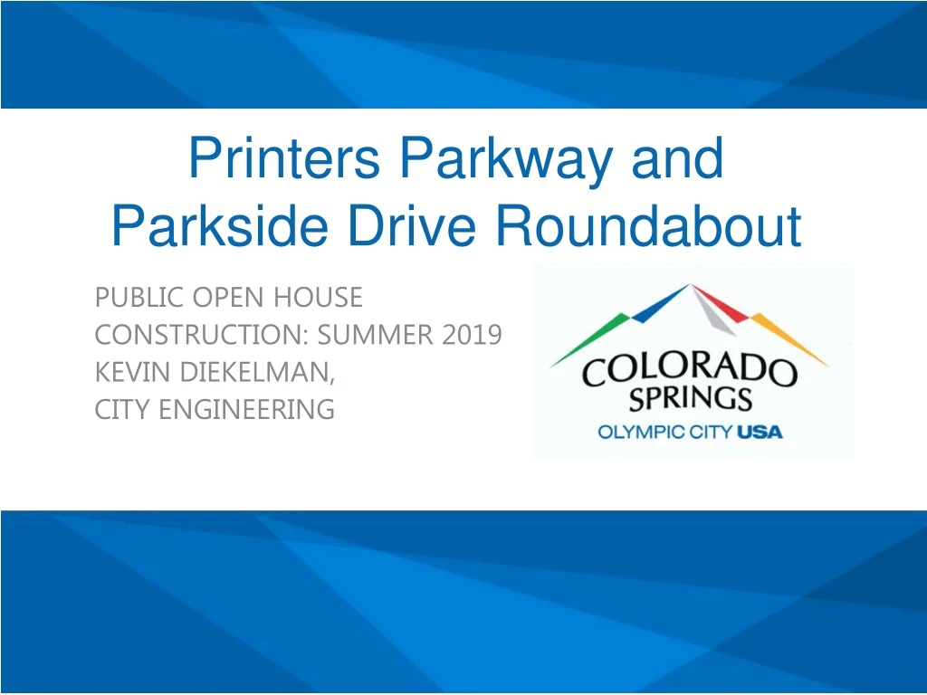 printers parkway and parkside drive roundabout