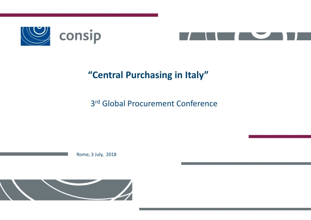 central purchasing in italy