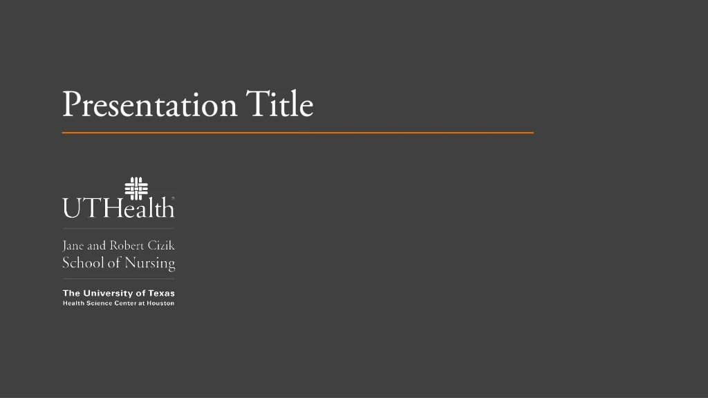 presentation title