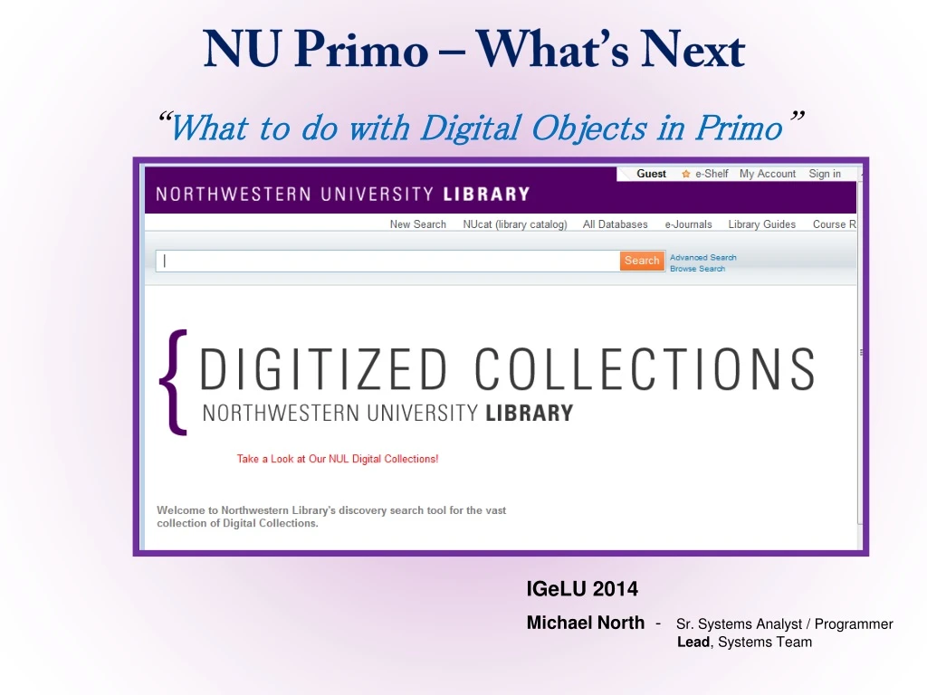 nu primo what s next w hat to do with digital objects in primo