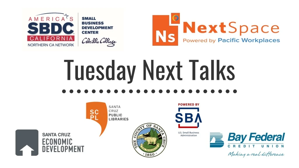 tuesday next talks