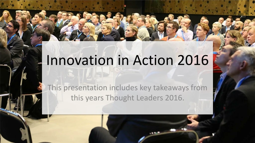 innovation in action 2016