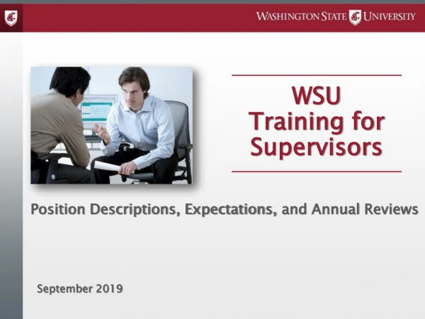 WSU Training for Supervisors