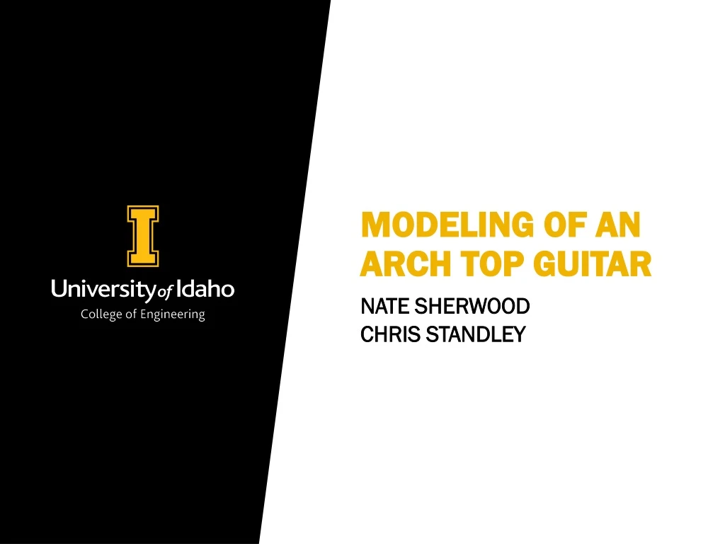 modeling of an arch top guitar