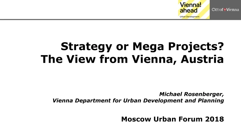 strategy or mega projects the view from vienna