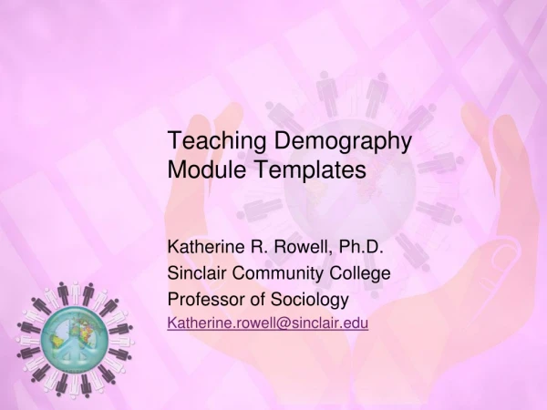 Teaching Demography Module Templates