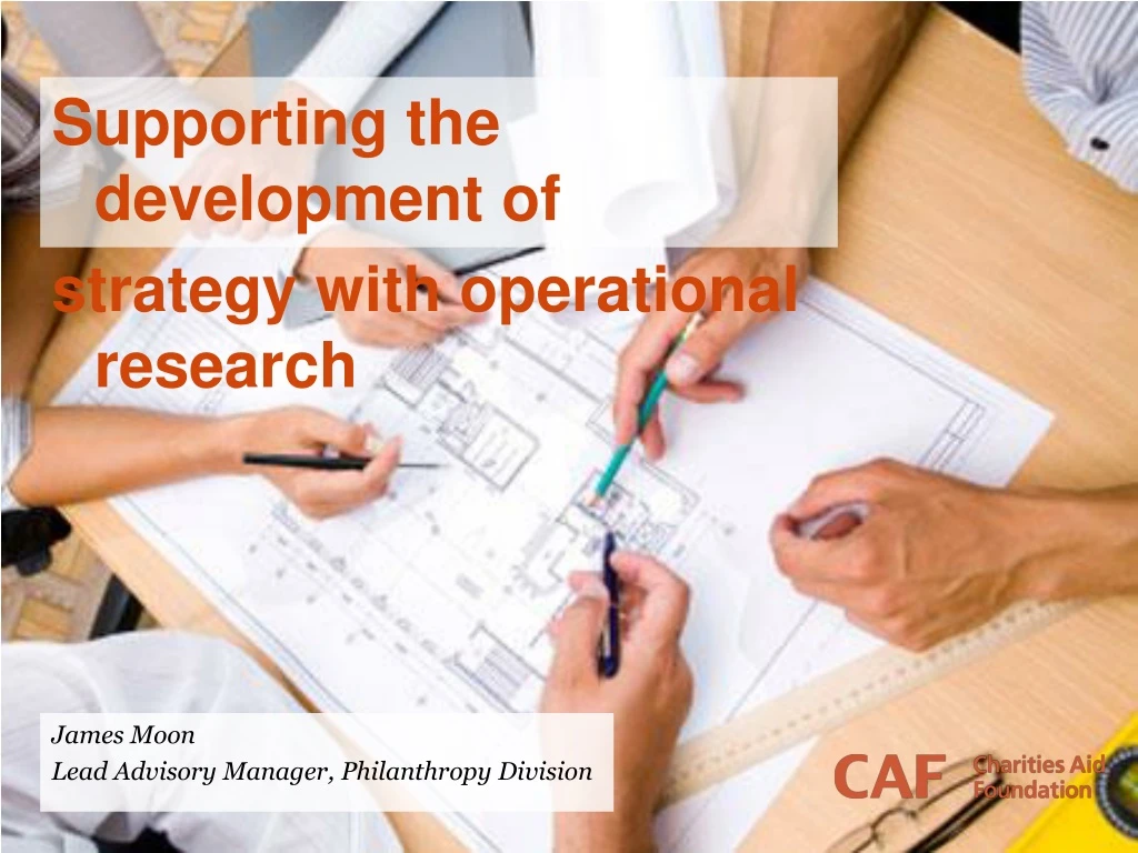 supporting the development of strategy with
