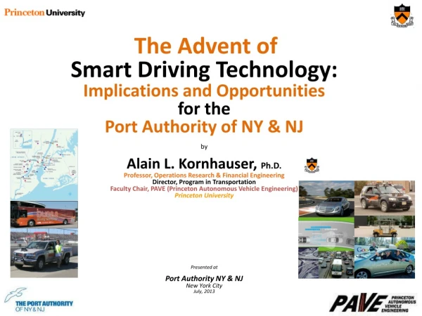 The Advent of Smart Driving Technology: Implications and Opportunities for the