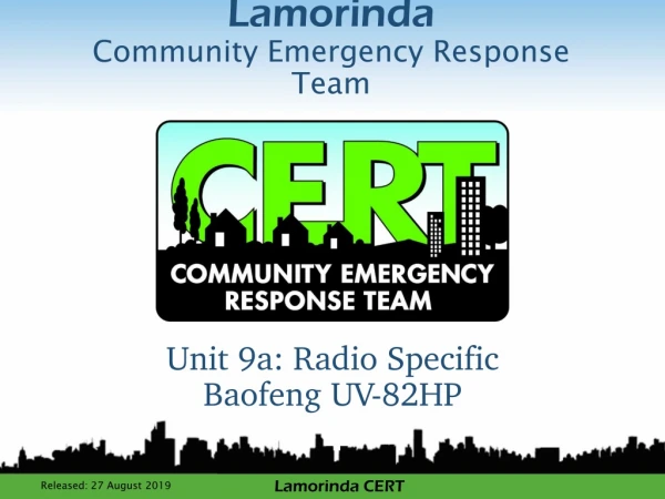 Lamorinda Community Emergency Response Team