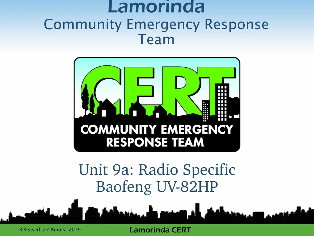 lamorinda community emergency response team