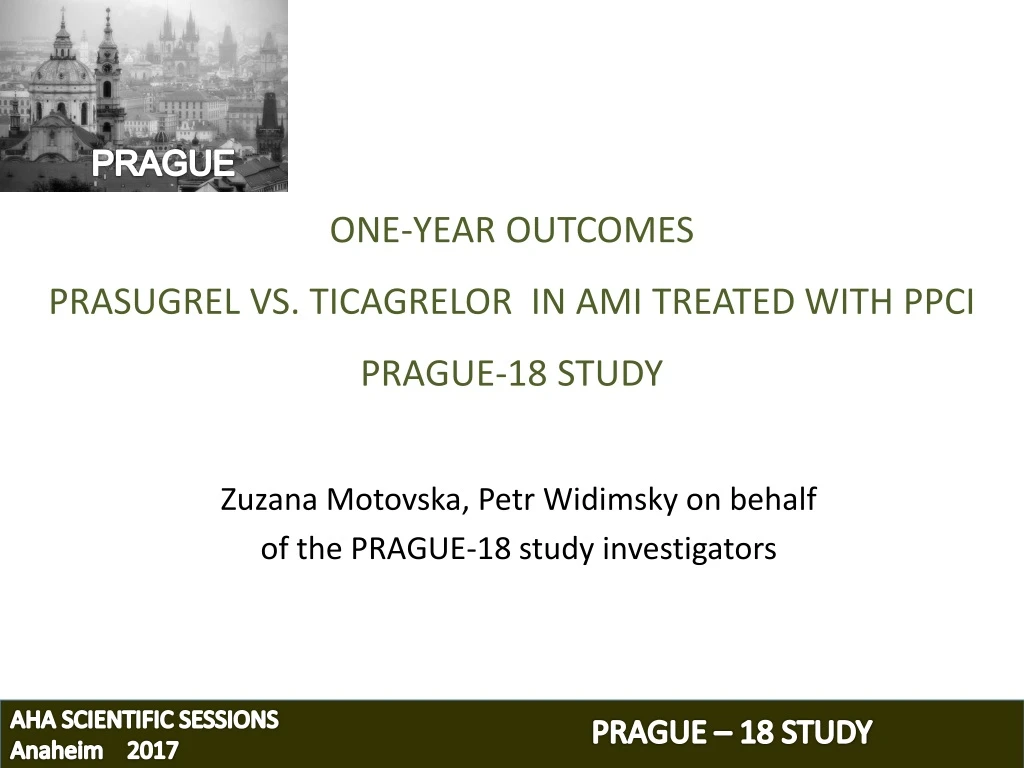 one year outcomes prasugrel vs ticagrelor in ami treated with p pci prague 18 study