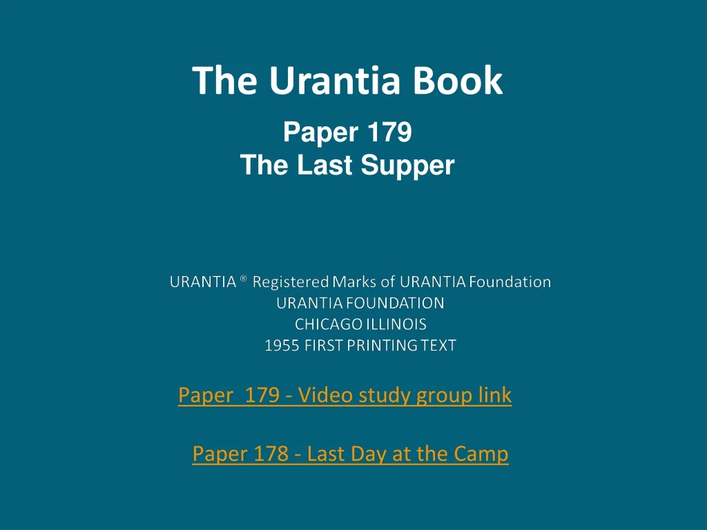 the urantia book