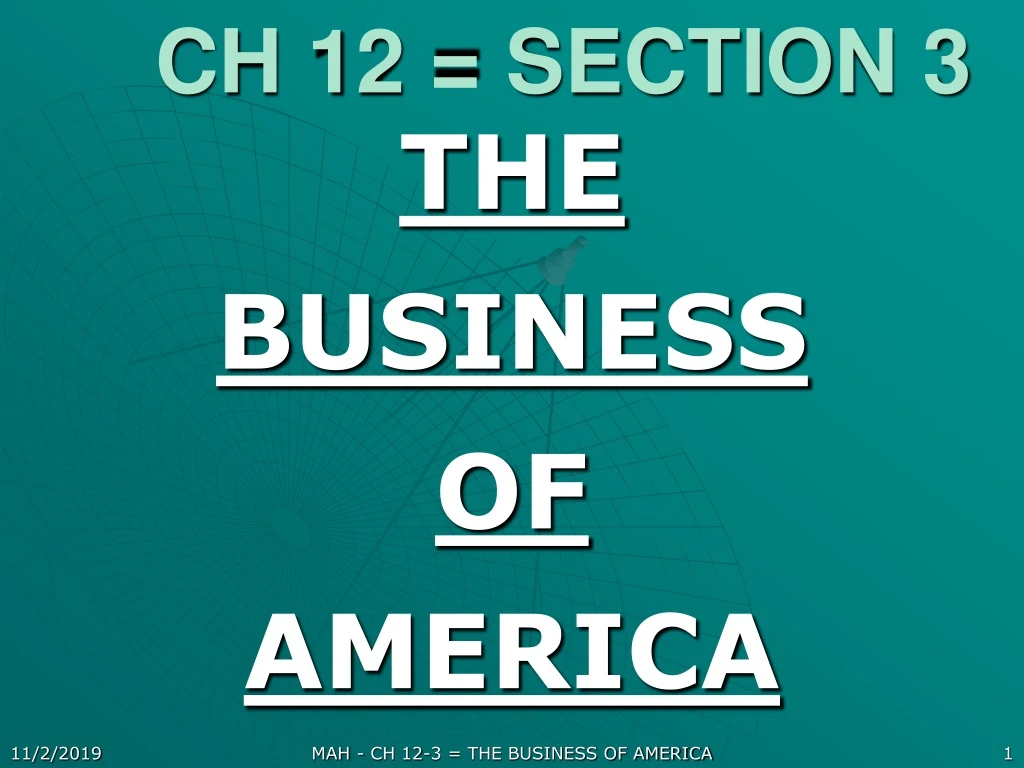 ch 12 section 3