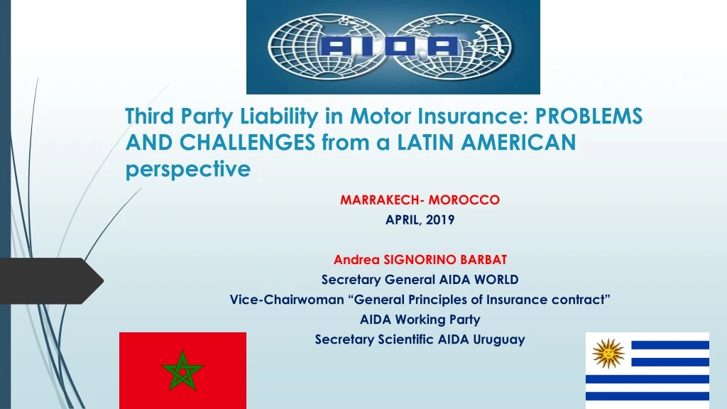 third party liability in motor insurance problems and challenges from a latin american perspective