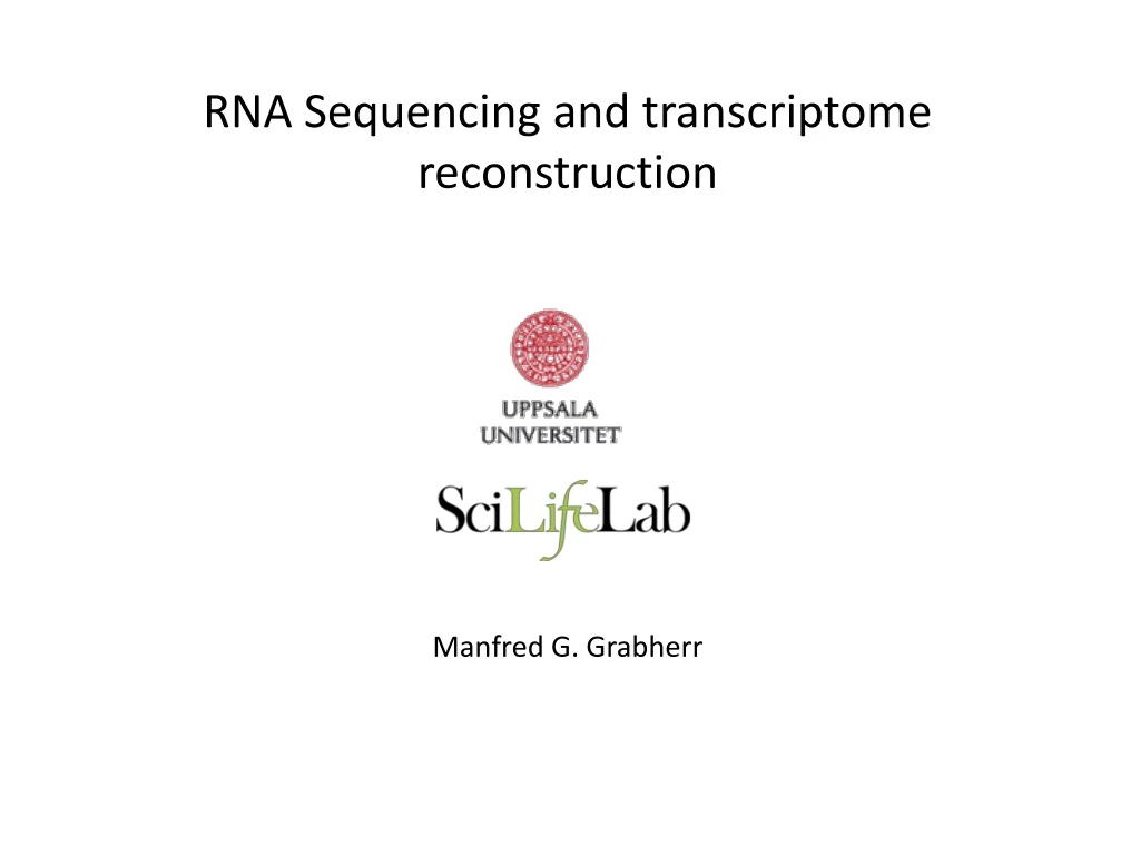 rna sequencing and transcriptome reconstruction
