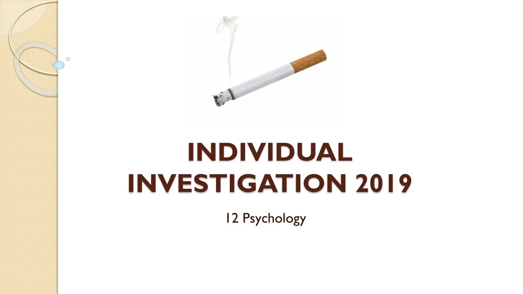 individual investigation 2019