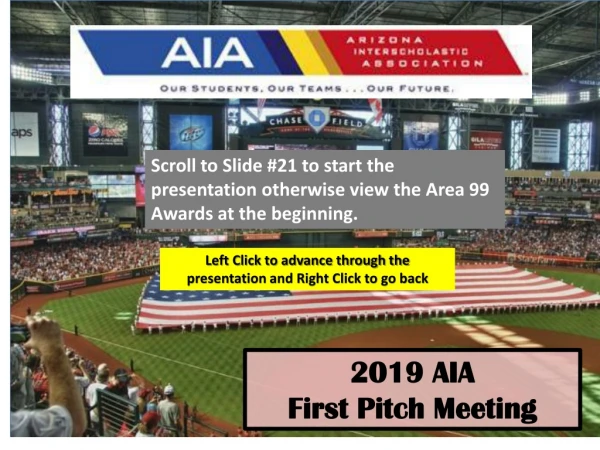2019 AIA First Pitch Meeting