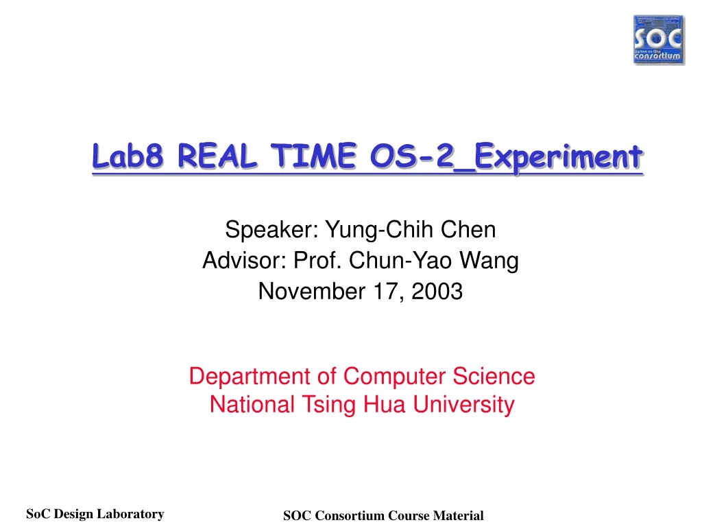 lab8 real time os 2 experiment