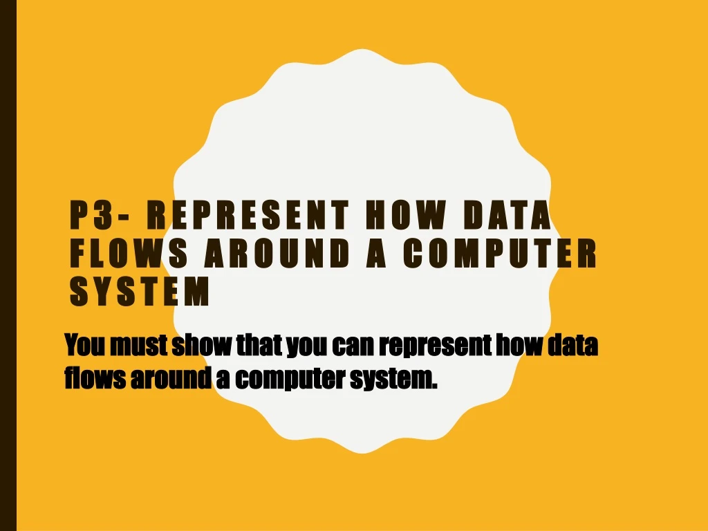 p3 represent how data flows around a computer system