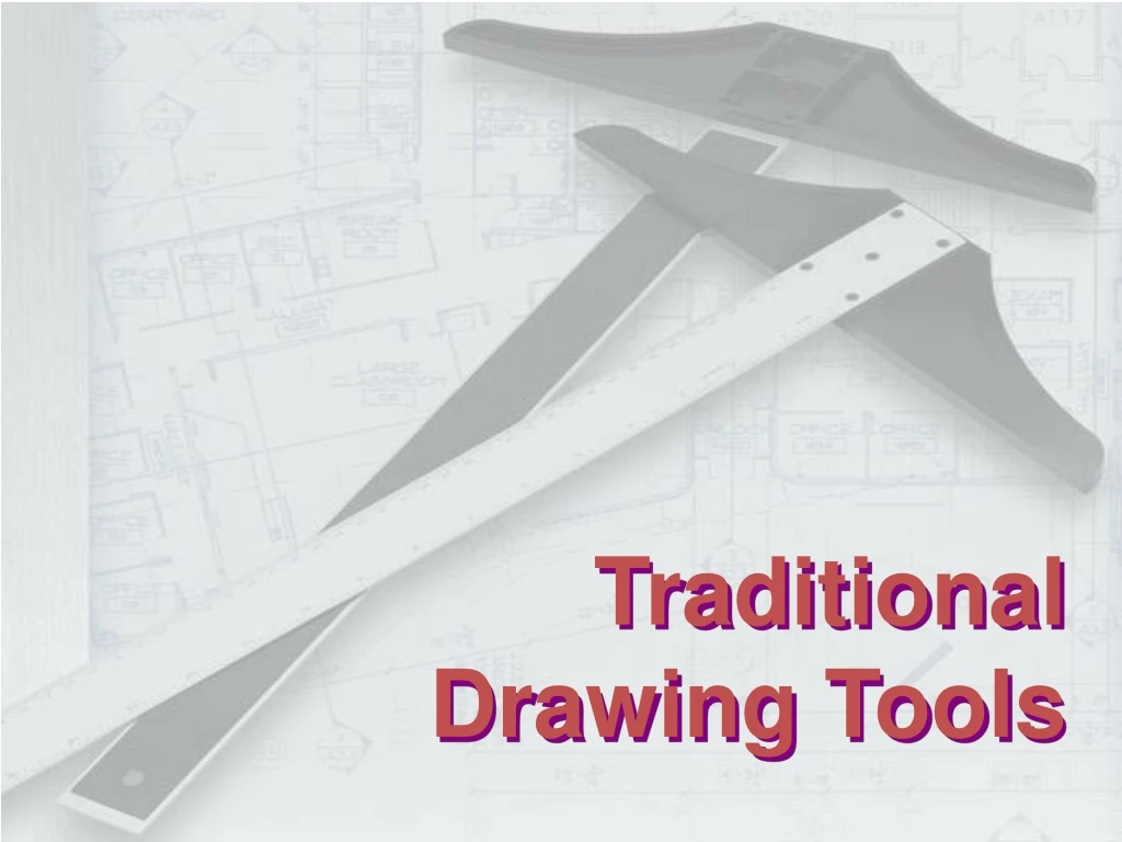 traditional drawing tools