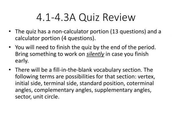 4.1-4.3A Quiz Review