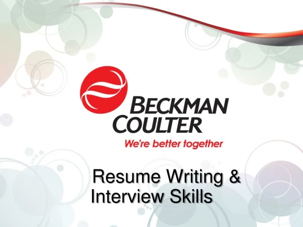 Resume Writing &amp; Interview Skills