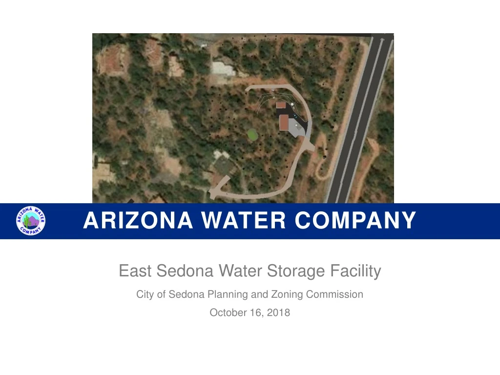 east sedona water storage facility city of sedona planning and zoning commission october 16 2018