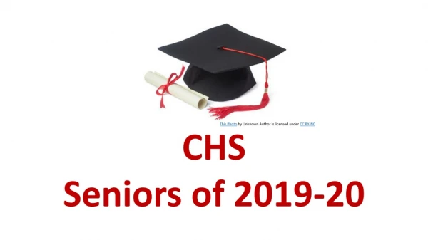 CHS Seniors of 2019-20