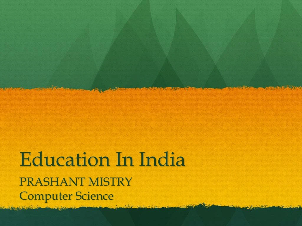 education in india