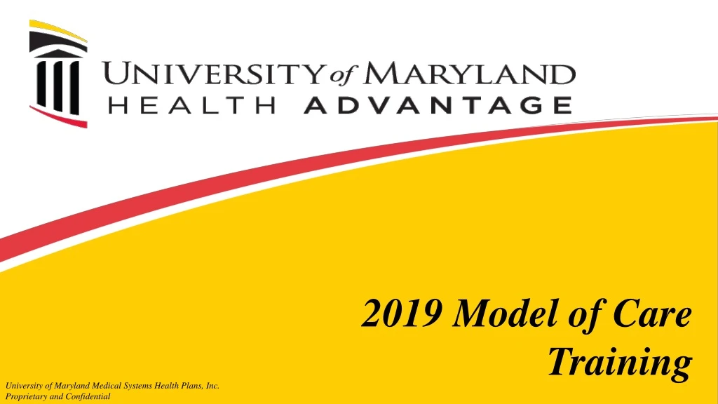 2019 model of care training