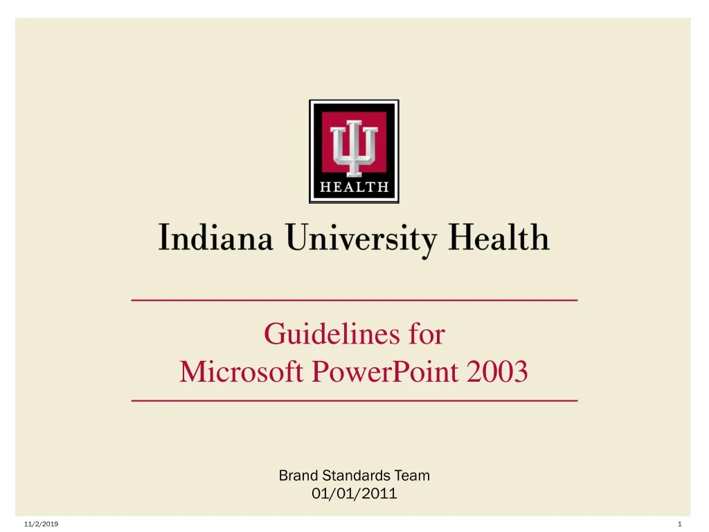 guidelines for microsoft powerpoint 2003