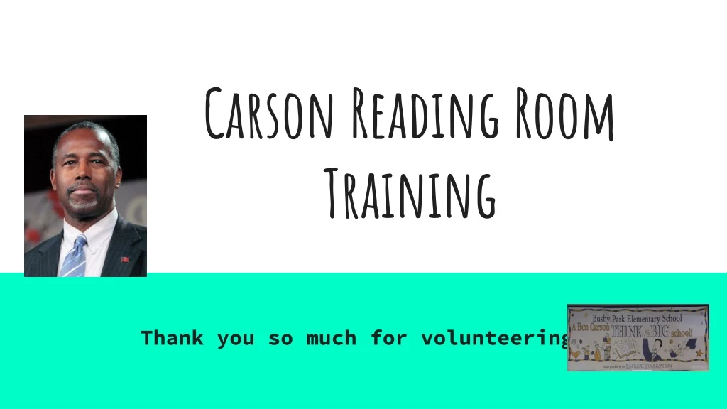 carson reading room training