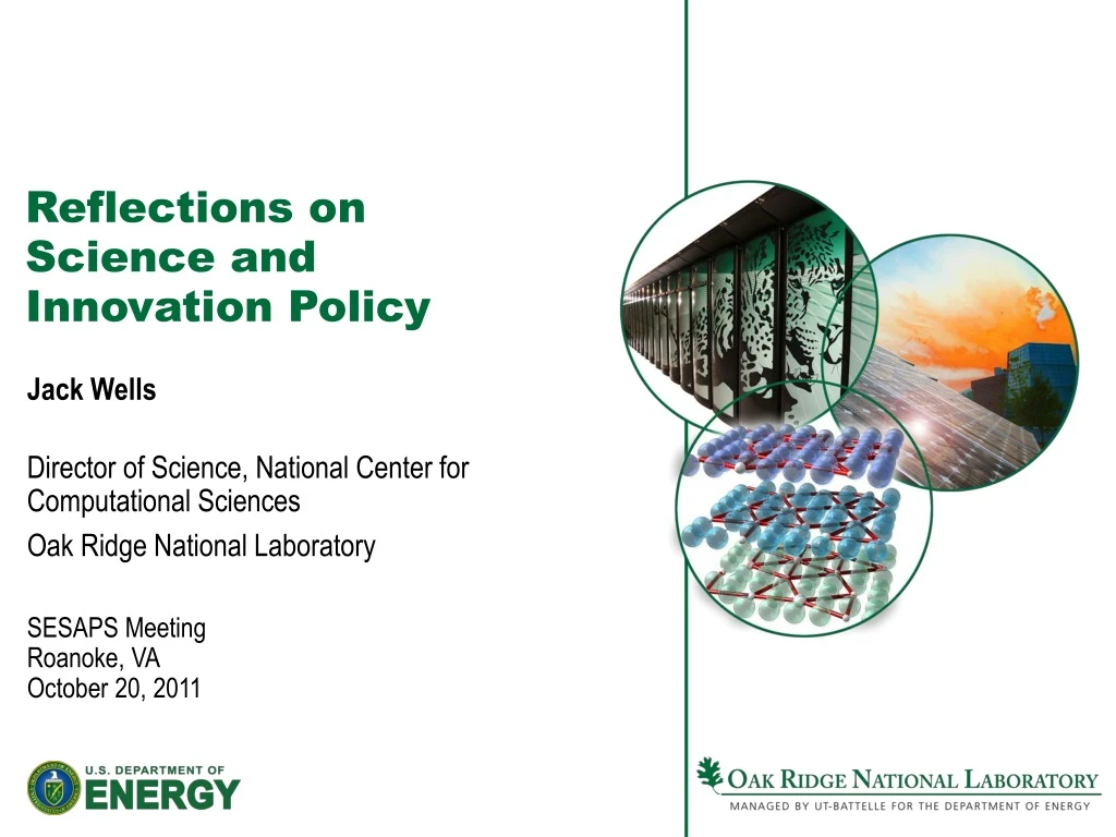 reflections on science and innovation policy