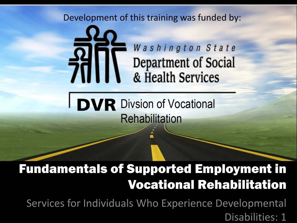 fundamentals of supported employment in vocational rehabilitation