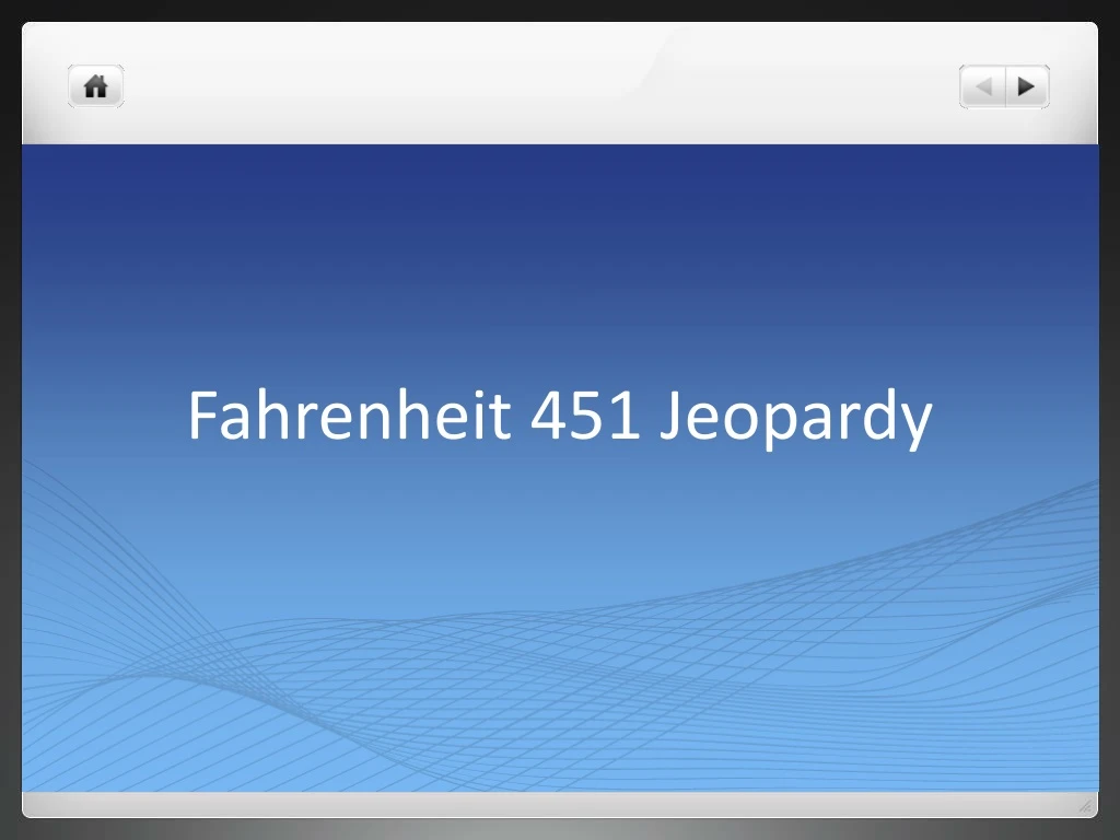 fahrenheit 451 jeopardy