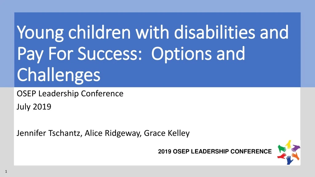 young children with disabilities and pay for success options and challenges